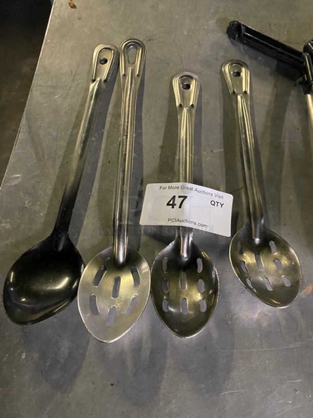 ALL ONE MONEY! Assorted Food Serving Spoons And Ladles! All Metal! - Image 3 of 3