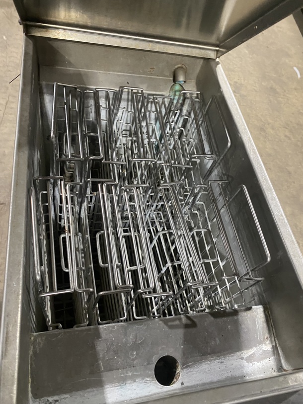Great! IMPERIAL Commercial Natural Gas Powered Commercial Pasta Cooker/Rethermalizer! With Backsplash! All Stainless Steel! On Wheels! Model: IRT14GBM Serial 04256821  - Image 5 of 9