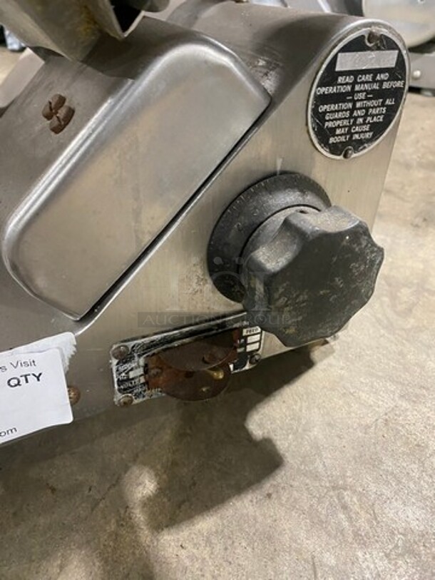 Globe Commercial Countertop Meat/Deli Slicer! All Stainless Steel! - Image 7 of 10