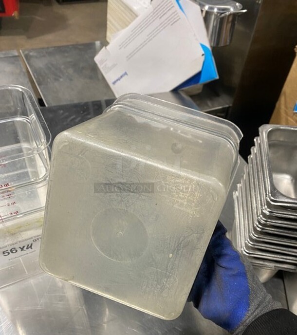 Cambro 4QT Translucent Square Polypropylene Square Food Storage Containers! 4x Your Bid! - Image 5 of 9