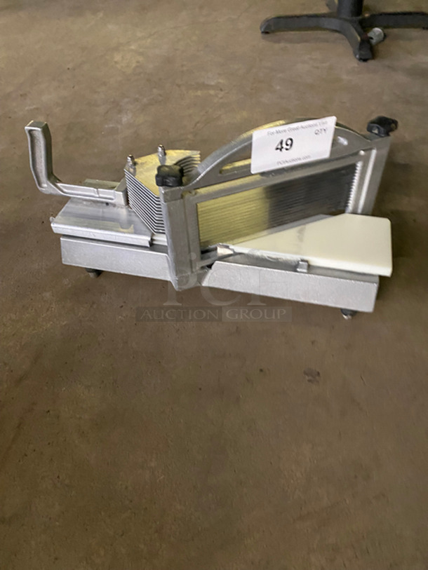 SWEET! Nemco Commercial Countertop Tomato Slicer! With Commercial Cutting Board! On Small Legs! - Image 1 of 6