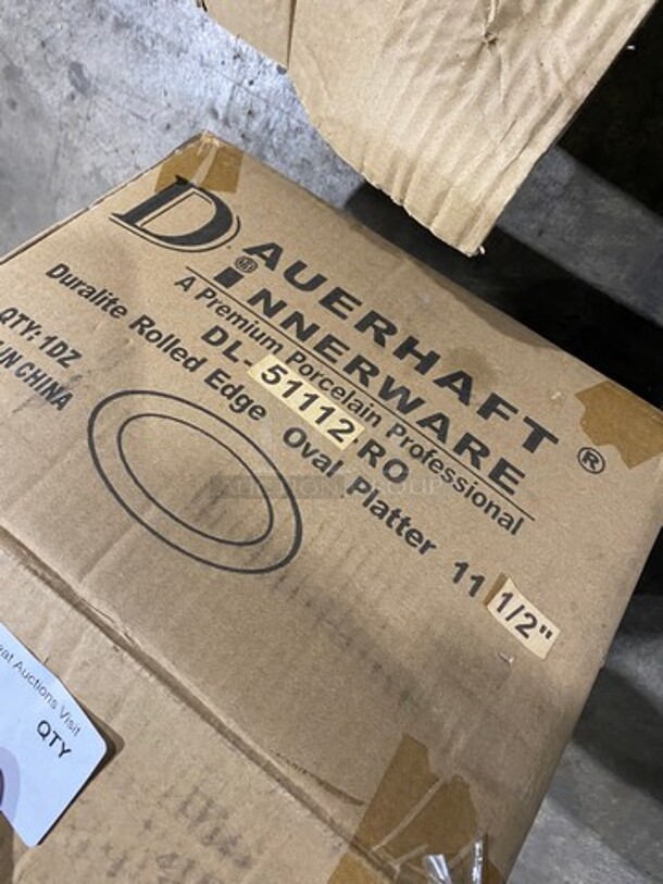 ALL ONE MONEY! Dauerhaft White Oval Porcelain Serving Plates! - Image 4 of 6