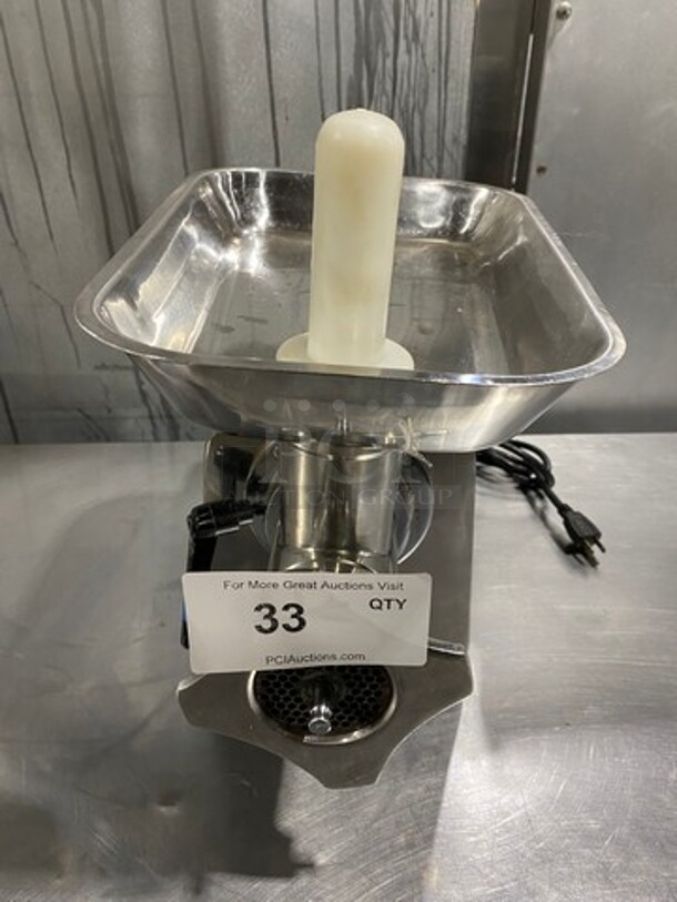 Commercial Countertop Meat Grinder! All Stainless Steel! - Image 1 of 9