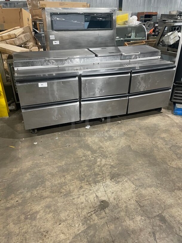 Nice All Stainless Steel SilverKing Pizza Prep table ! 115V 60HZ Model: SKPZ9201 Serial: SBCM145050B - Image 1 of 9