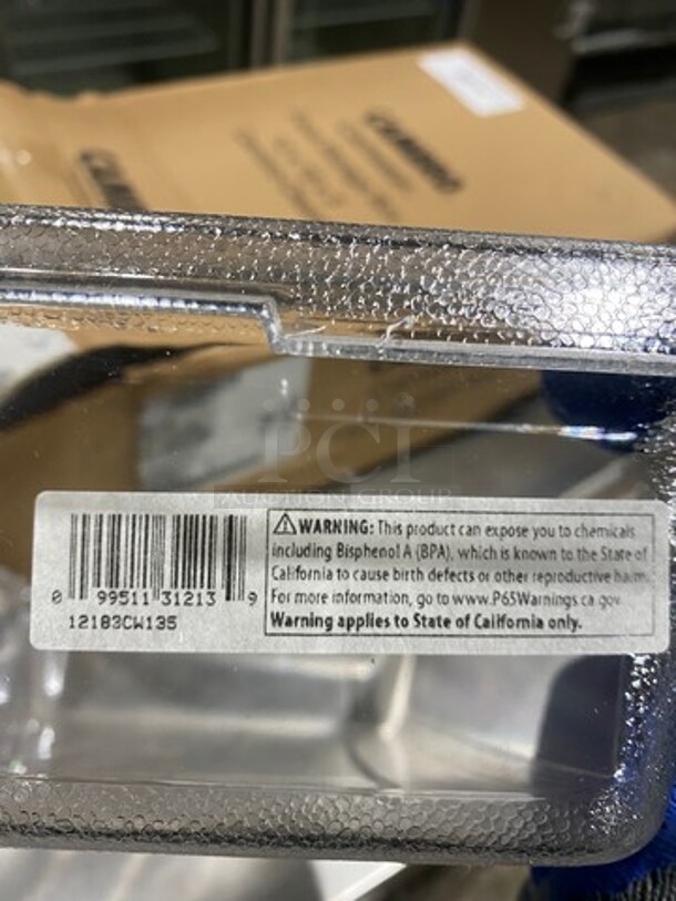 NEW! IN THE BOX! Cambro Clear Poly Food Containers! 6 In A Box! 1 Box Per Number! 6x Your Bid! - Image 4 of 7