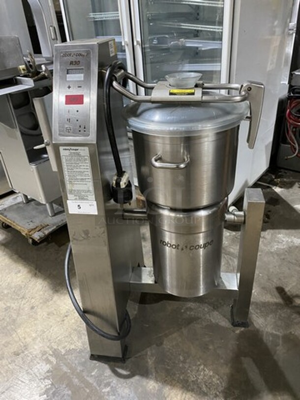 Fab! Robot Coupe R30 Vertical Cutter Mixer! With 31 Quart Tilt Cutter Stainless Bowl! 2 Speed! 208/240V 3 Phase!  - Image 1 of 9