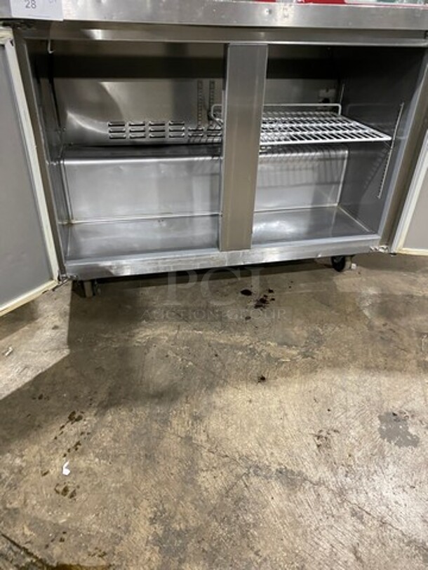 Commercial 2 Door Lowboy/Worktop Cooler! All Stainless Steel! On Casters! Model: TUC48R 115V 60HZ 1 Phase - Image 5 of 7