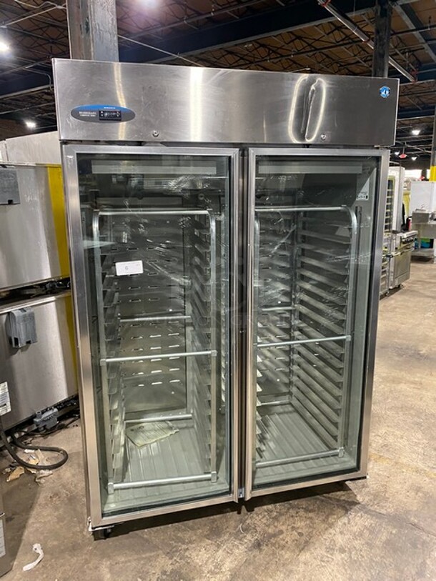 Hoshizaki Commercial 2 Door Reach In Freezer! With View Through Doors! All Stainless Steel! With Built In Pan Rack! Model CR2BFGY Serial E50251C! 115V 1Phase! - Image 1 of 12