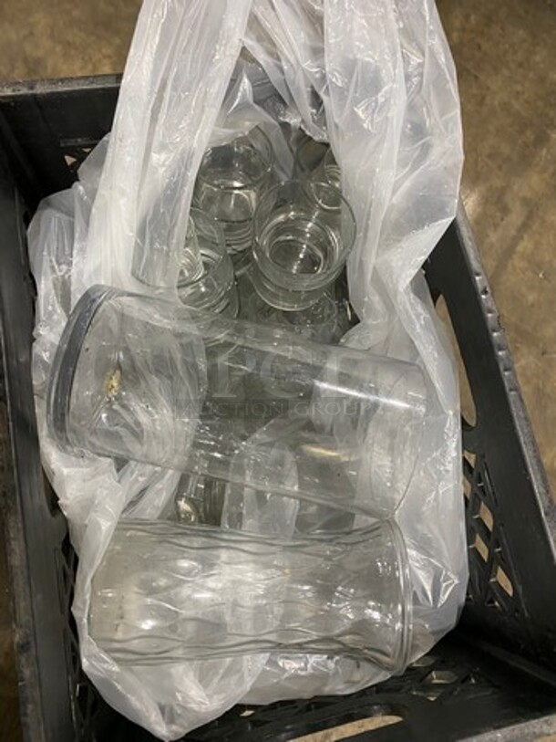 MISCELLANEOUS! Assorted Style Glass Vase, Candle Holders! And More! Includes Black Poly Crate! 5x Your Bid! - Image 6 of 9