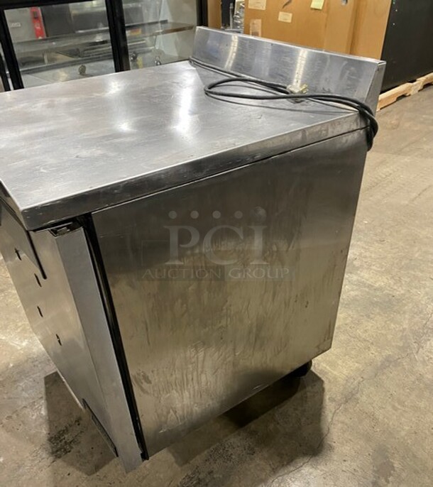 True Commercial Single Door Lowboy/Worktop Freezer! With Back Splash! All Stainless Steel! Model: TWT27F SN: 8587390 115V 60HZ 1Ph - Image 2 of 8