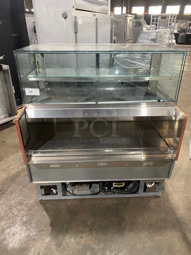Structural Concepts Commercial Open Grab-N-Go Display Case Merchandiser! With Top Refrigerated Display Case Merchandiser! With Rear Access Doors! Model: NR4851RRSSV SN: 1316072HV338549 120V 60HZ 1 Phase - Image 8 of 9