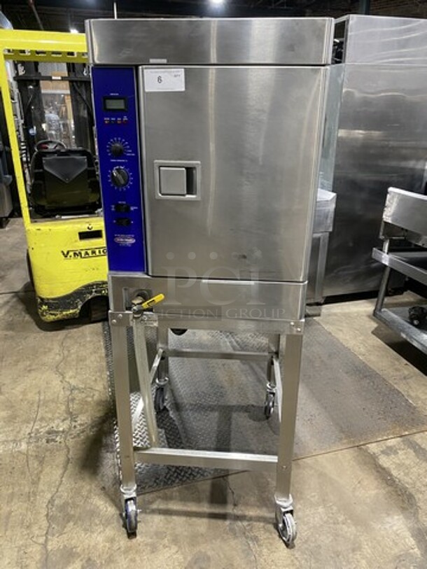 Nice! Stellar Electric Powered Steamer/Cook-N-Hold! On Stainless Steel Stand! Model CAPELLA6! 208V 3 Phase! On Casters!