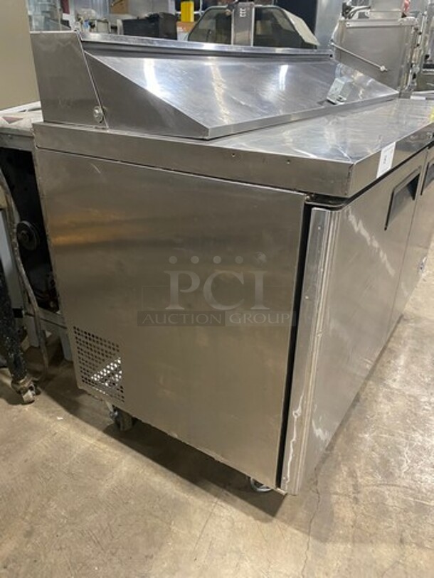 Atosa Commercial Refrigerated Sandwich Prep Table! With 2 Door Underneath Storage Space! Poly Coated Racks! All Stainless Steel! On Casters! Model: MSF8303 SN: MSF8303151119C4014 - Image 2 of 9