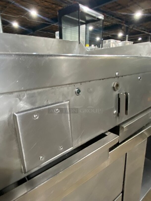Woodstone Commercial Countertop Natural Gas Powered Flat Griddle! With Split Top! With Back & Side Splashes! All Stainless Steel! On Legs! - Image 7 of 9