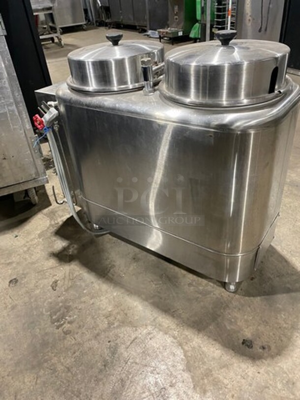 Curtis Commercial Countertop Dual Automatic Coffee Urn! All Stainless Steel! On Small Legs! Model: RU300 - Image 4 of 12