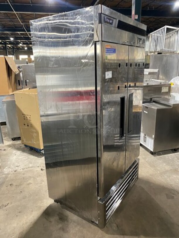 Turbo Air Commercial 2 Door Reach-In Freezer! With Racks! All Stainless Steel! On Casters! Deluxe Series Model: TSF35SD SN: BM3F705048 115V - Image 2 of 10