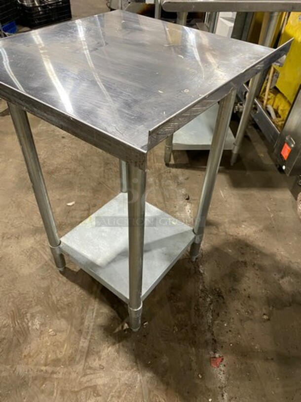 Solid Stainless Steel Work Top/ Prep Table! With Storage Space Underneath! On Legs! - Image 3 of 5