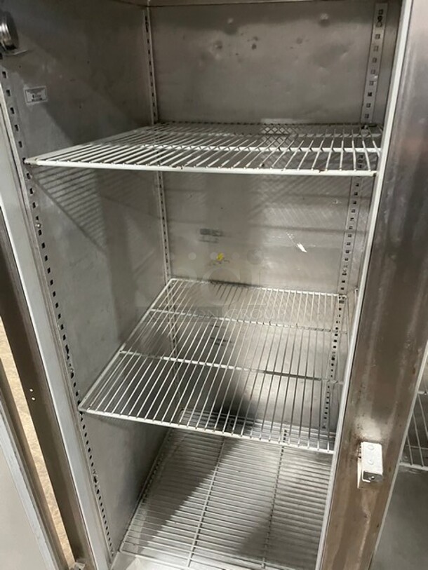 Victory Commercial 2 Door Reach In Freezer! All Stainless Steel! With Poly Coated Racks! 115V 1 Phase!  - Image 6 of 11