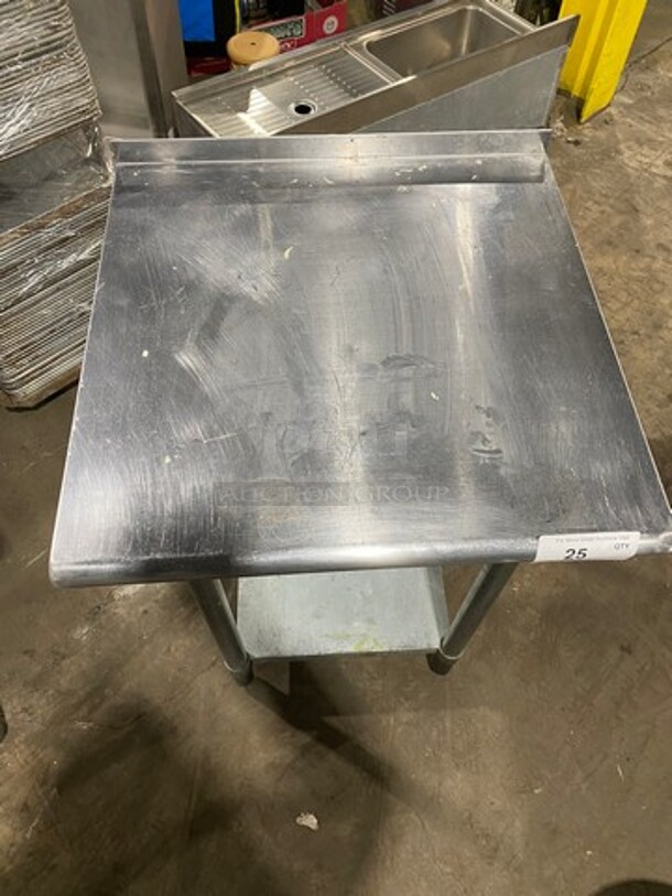 Solid Stainless Steel Work Top/ Prep Table! With Storage Space Underneath! On Legs! - Image 5 of 5