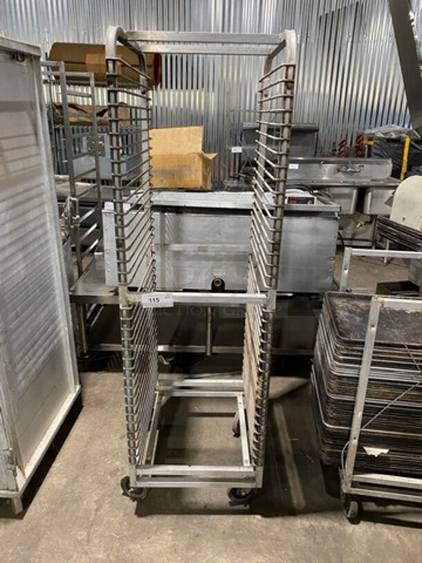 Metal Commercial Pan Transport Rack! On Casters! - Image 1 of 6