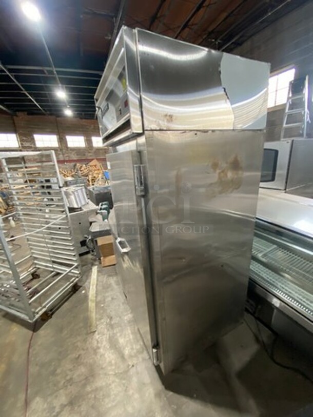 Victory Commercial Single Door Refrigerated Dough Retarder! Can Fit Roll In Rack! All Stainless Steel! On Legs! RACK NOT INCLUDED! Model: RS1DS7EW SN: B0381930 115V 60HZ 1 Phase00 - Image 2 of 9