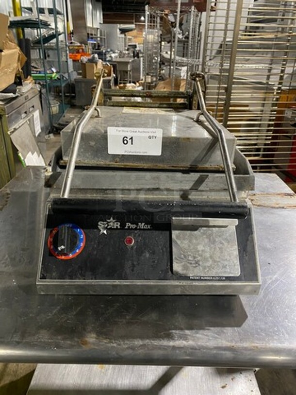 Star Pro Max Commercial Countertop Panini/Sandwich Grill! With Flat Press! All Stainless Steel! Model: GR14 SN: GS140708A0135 120V - Image 1 of 12