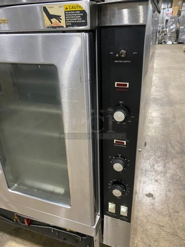 Vulcan Commercial Natural Gas Powered Double Deck Convection Oven! With View Through Doors! Metal Oven Racks! All Stainless Steel! On Casters! 2x Your Bid Makes One Unit! Model: SG1010T SN: 48068508 - Image 10 of 12