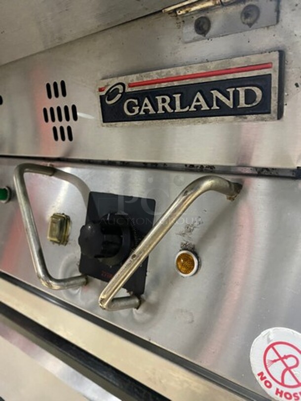 BEAUTIFUL! Garland Commercial Countertop Natural Gas Powered Flat Griddle! With Back & Side Splashes! All Stainless Steel!  - Image 7 of 8