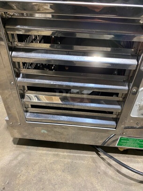 WOW! 2009 Diamond Commercial Countertop Refrigerated Sushi Display Case Merchandiser! With Curved Glass! Stainless Steel Body! On Small Legs! Model: GVRB120 SN: 2009072964! Working When Removed! - Image 9 of 9