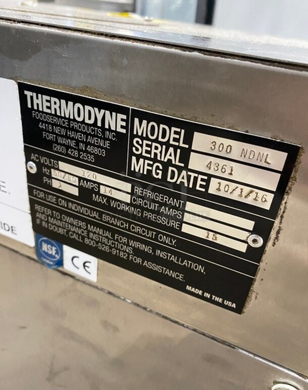 Thermodyne Countertop Slow Cook And Hold Oven! MODEL 300NDNL SN: 4361 120V 1PH - Image 5 of 10