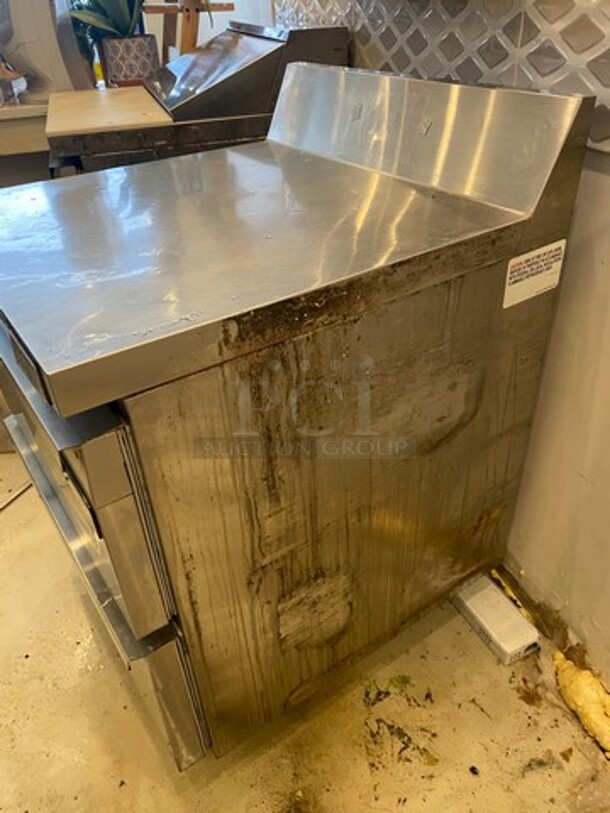 Continental Commercial 2 Drawer Lowboy/Worktop Freezer! With Back Splash! All Stainless Steel! WORKING WHEN REMOVED! Model: SWF27BS SN: 15865654 115V 60HZ 1 Phase - Image 3 of 9