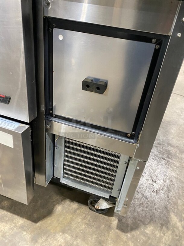 Turbo Air Commercial Refrigerated Pizza Prep Table! With 4 Drawer Storage Space Underneath! All Stainless Steel! On Casters! Model: TPR67SDD4 SN: T6P4DB4008 115V - Image 8 of 10