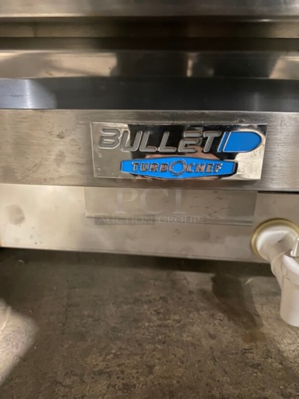 WOW! NEW! OUT OF THE BOX! LATE MODEL! 2021 Turbo Chef Commercial Countertop Rapid Cook Oven! With Baking Stone! Stainless Steel! On Legs! Bullet Series! Model: ENCORE2 SN: ENC3TD01065 208/240V 60HZ 1 Phase - Image 8 of 12