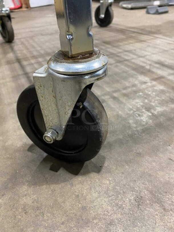 Metal Commercial 2 Tier Cart! With Dual Side Push Handles! On Casters! - Image 5 of 7