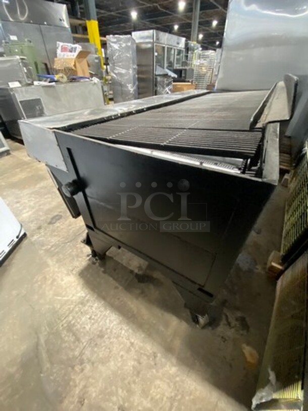 NICE! Bakers Pride Commercial Gas Powered Char Broiler Grill! With Back Splash! All Stainless Steel! On Casters! - Image 4 of 10