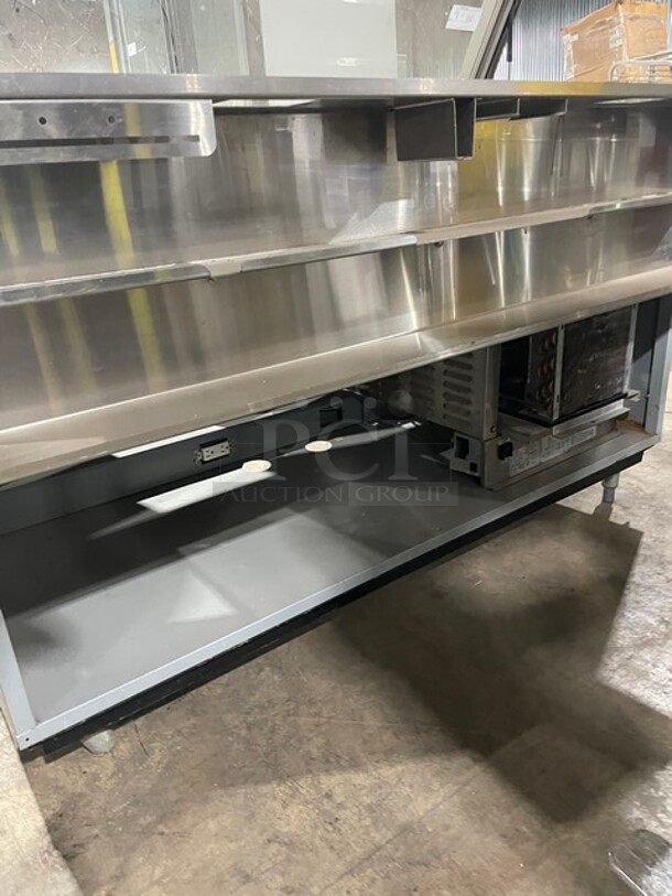 Duke SUB-CP-TC60 M Stainless Steel Commercial Subway Sandwich Make Line Prep Table w/ Sneeze Guard. 120 Volts, 1 Phase. - Image 6 of 9