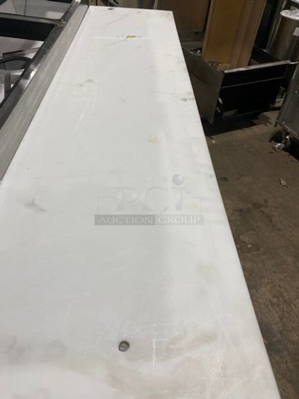 True Commercial Refrigerated Pizza Prep Table! With Commercial Cutting Board! With 2 Door Storage Space Underneath! Poly Coated Racks! All Stainless Steel! On Casters! Model: TPP67 SN: 7985756 115V 60HZ 1 Phase - Image 10 of 12