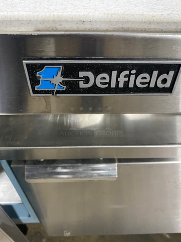 Delfield Commercial Cold Pan Top! With 2 Door Storage Space Underneath! All Stainless Steel! On Casters! - Image 6 of 6