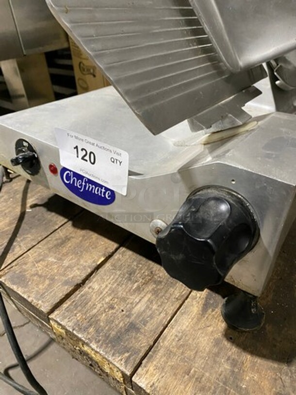 Globe Commercial Countertop Deli/ Meat Slicer! All Stainless Steel! Model: GC12D SN: 160352 115V 60HZ 1 Phase - Image 6 of 10