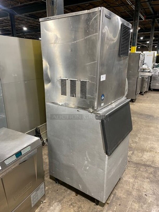 Hoshizaki Commercial Ice Maker Machine! With Commercial Ice Bin! All Stainless Steel! On Legs! Model: F2000MWH SN: P00123M 208/230V 60HZ 1 Phase - Image 3 of 9