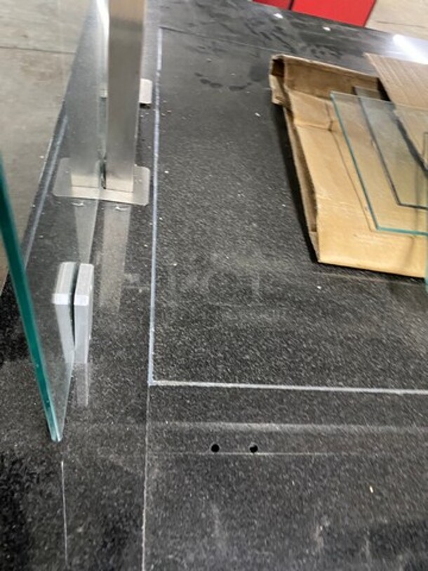 Amtekco Commercial Marble Top Heated Pizza Display Case! With Sneeze Guard! 120/208V 1 Phase - Image 6 of 10