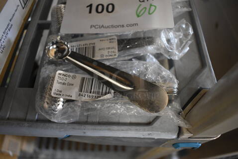 48 BRAND NEW! Winco Model TSC-2 Stainless Steel Tomato Corers. 4.25". 48 Times Your Bid!