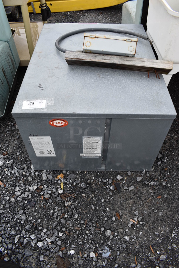 Trenton TEHA015E6-HS2B-B Metal Commercial Compressor w/ Power Supply Box. Goes GREAT w/ Lot 288! 208-230 Volts, 1 Phase. 28.5x36.5x20