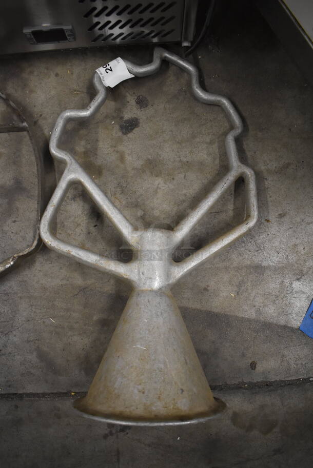 Metal Commercial 80 Quart Pastry Knife Attachment for Mixer. 13x3x23.5 - Image 1 of 5
