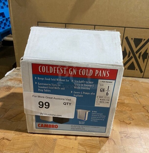 NEW IN BOX! Cambro Coldfest Cold Pans! 6