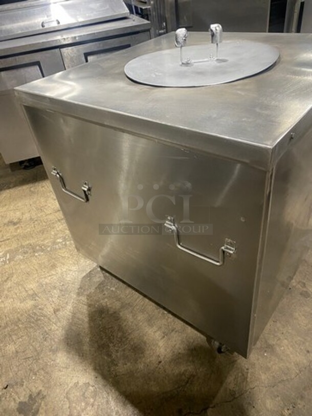 NICE! Sifol Commercial Gas Powered Tandoor Oven! With Lid! Solid Stainless Steel! - Image 3 of 8