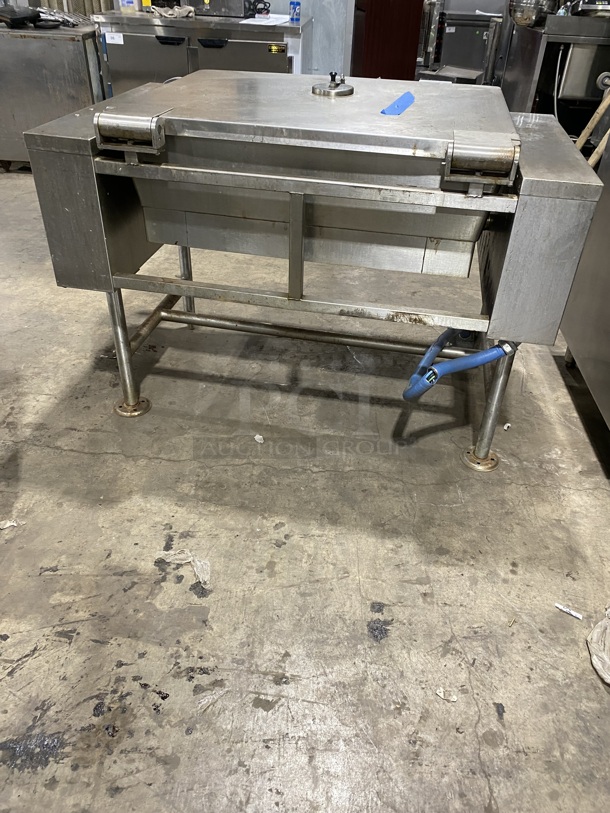 Sweet! SOUTHBEND Commercial Electric Powered Tilt Skillet/Braising Pan! All Stainless Steel! On Legs! MODEL: BECT-30 208V 3Phase! Working When Removed!  - Image 4 of 9