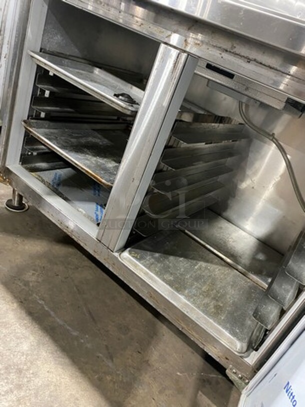 GREAT! LATE MODEL! Diamond Commercial 2 Door Refrigerated Lowboy/Worktop Cooler! With Backsplash! All Stainless Steel! On Casters! WORKING WHEN REMOVED! Model: RL3060SC SN: 1890416 115V 60HZ 1 Phase - Image 5 of 7