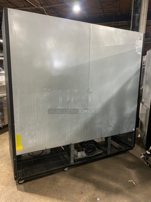 NICE! YUKON 3 Sliding Door Glass Refrigerated Merchandiser Reach In Cooler! Model YGSM-72! On Casters! Voltage 115V-60Hz-1ph! - Image 7 of 8