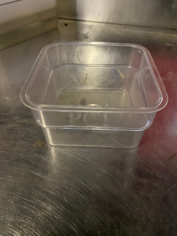 Cambro Clear Poly Food Storage Containers! 5x Your Bid! - Image 2 of 4